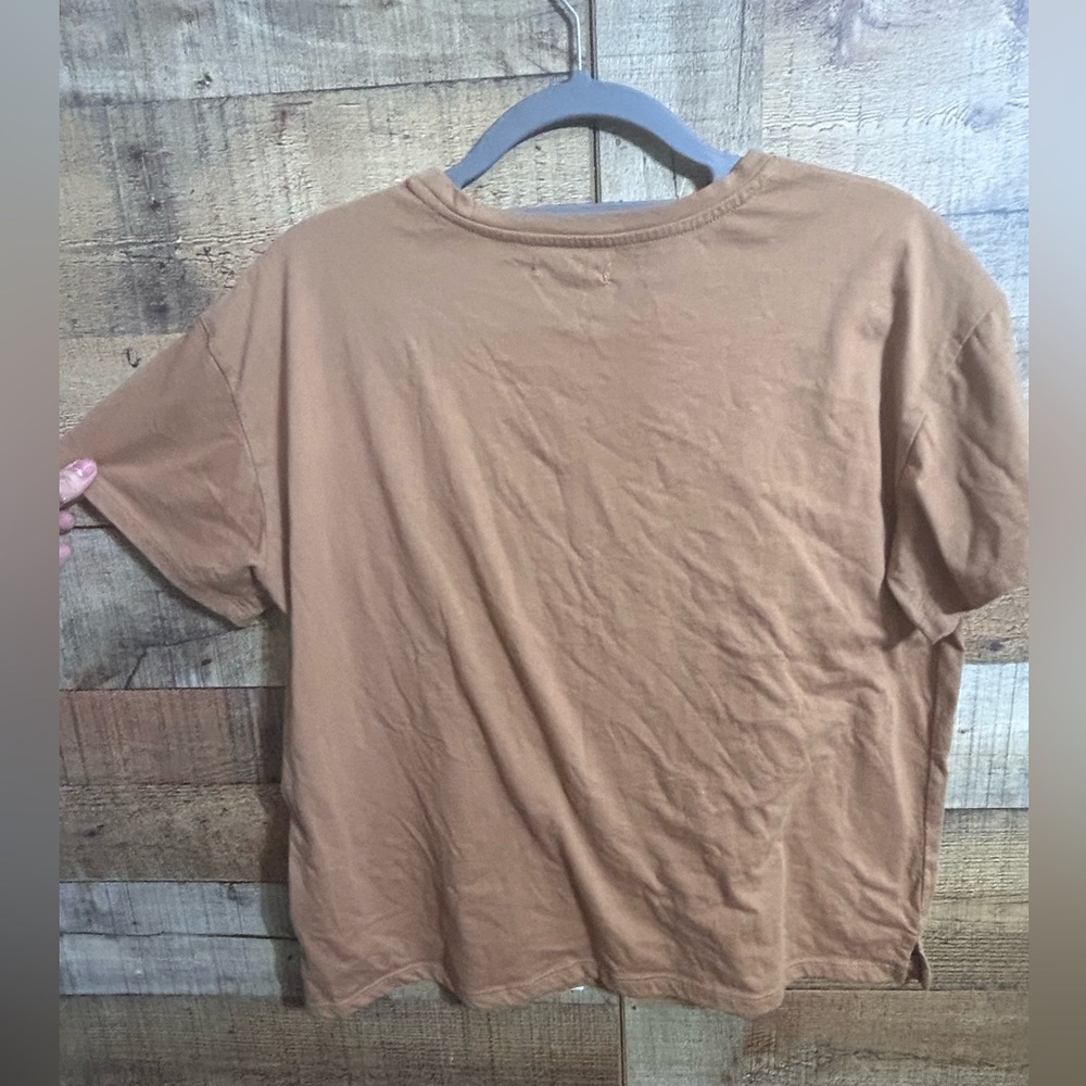Maurices Tan Floral Tee